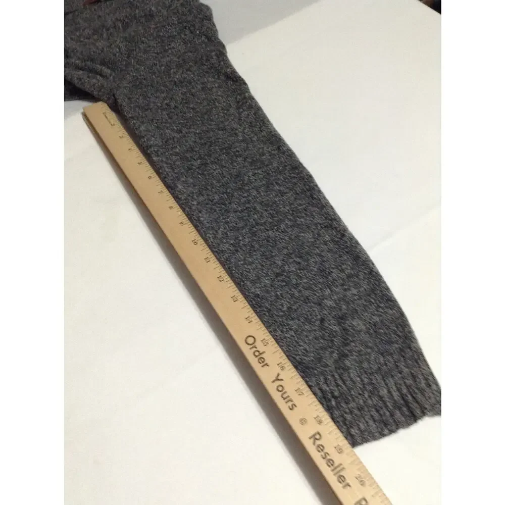 J.Crew Mens Half Zip Pullover Sweater Gray 100% Lambswool Size Large Style 13956